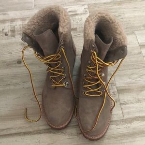 Steven by Steve Madden faux fur trim lavar boot